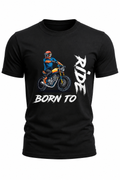 Born to Ride – Biker Graphic T-Shirt(180 GSM • Regular Fit • 100% Cotton)