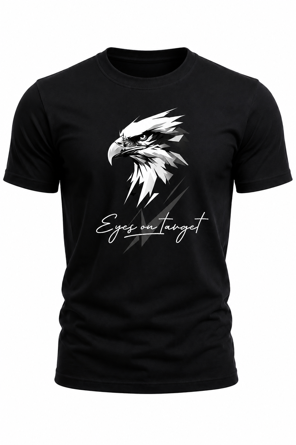 Eyes on Target Eagle Graphic T-Shirt(180 GSM • Regular Fit • 100% Cotton)