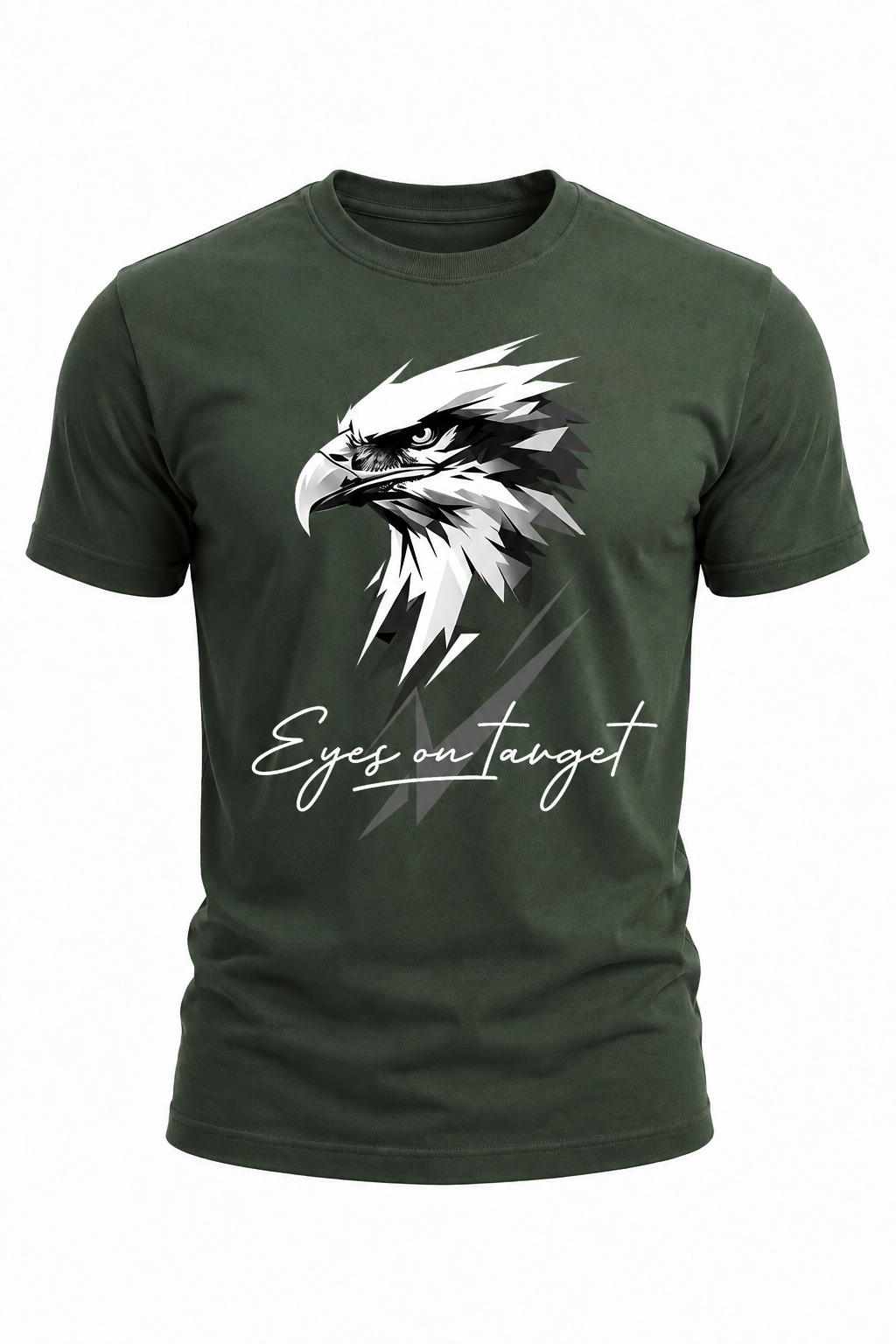 Eyes on Target Eagle Graphic T-Shirt(180 GSM • Regular Fit • 100% Cotton)