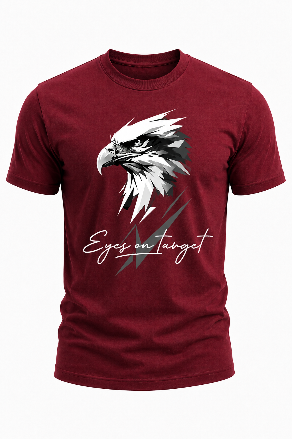 Eyes on Target Eagle Graphic T-Shirt(180 GSM • Regular Fit • 100% Cotton)