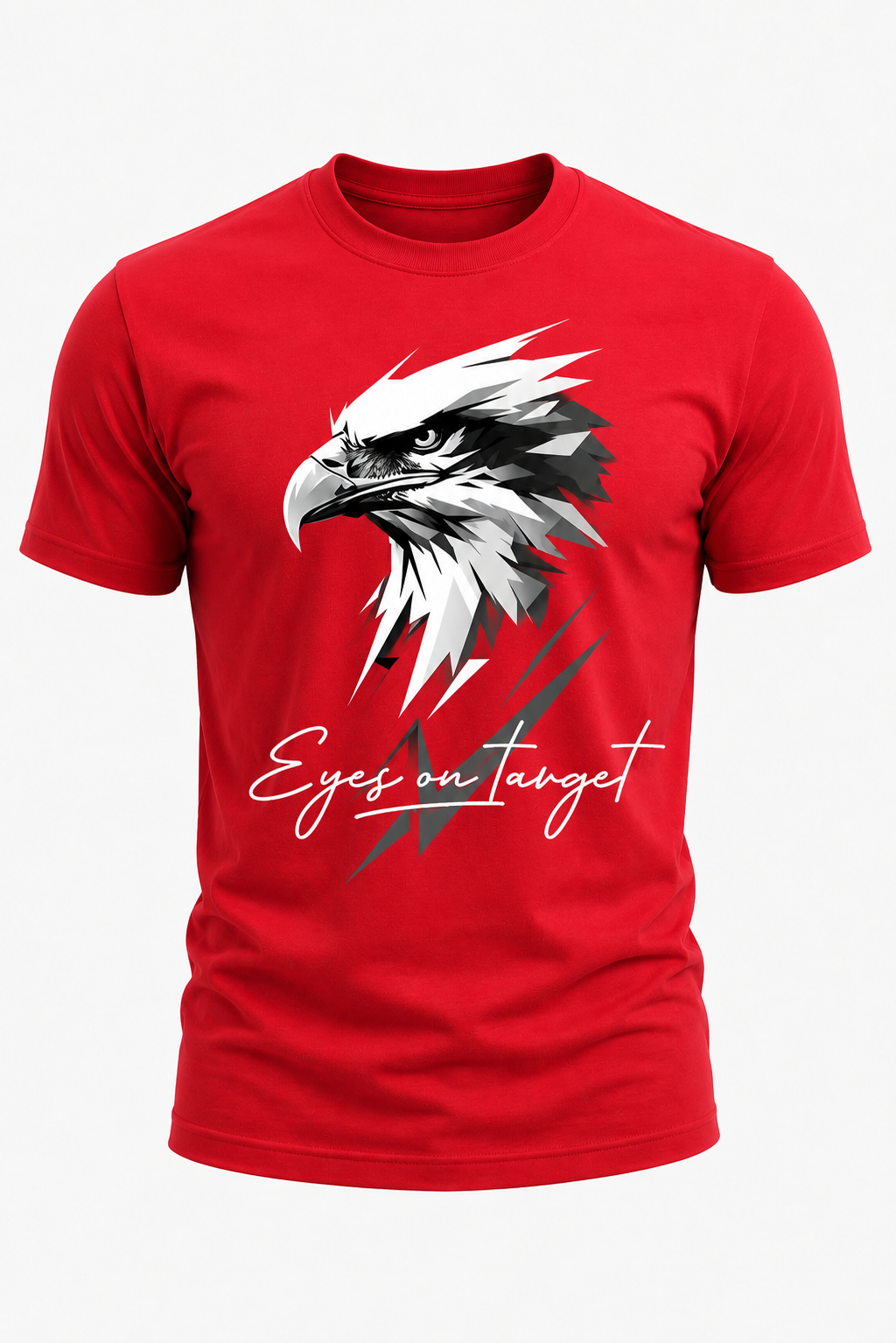 Eyes on Target Eagle Graphic T-Shirt(180 GSM • Regular Fit • 100% Cotton)
