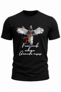 Faith Ends Where Garuda Rises – Garuda Graphic T-Shirt(180 GSM • Regular Fit • 100% Cotton)