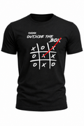Think Outside the Box – Creative Mindset Graphic T-Shirt(180 GSM • Regular Fit • 100% Cotton)