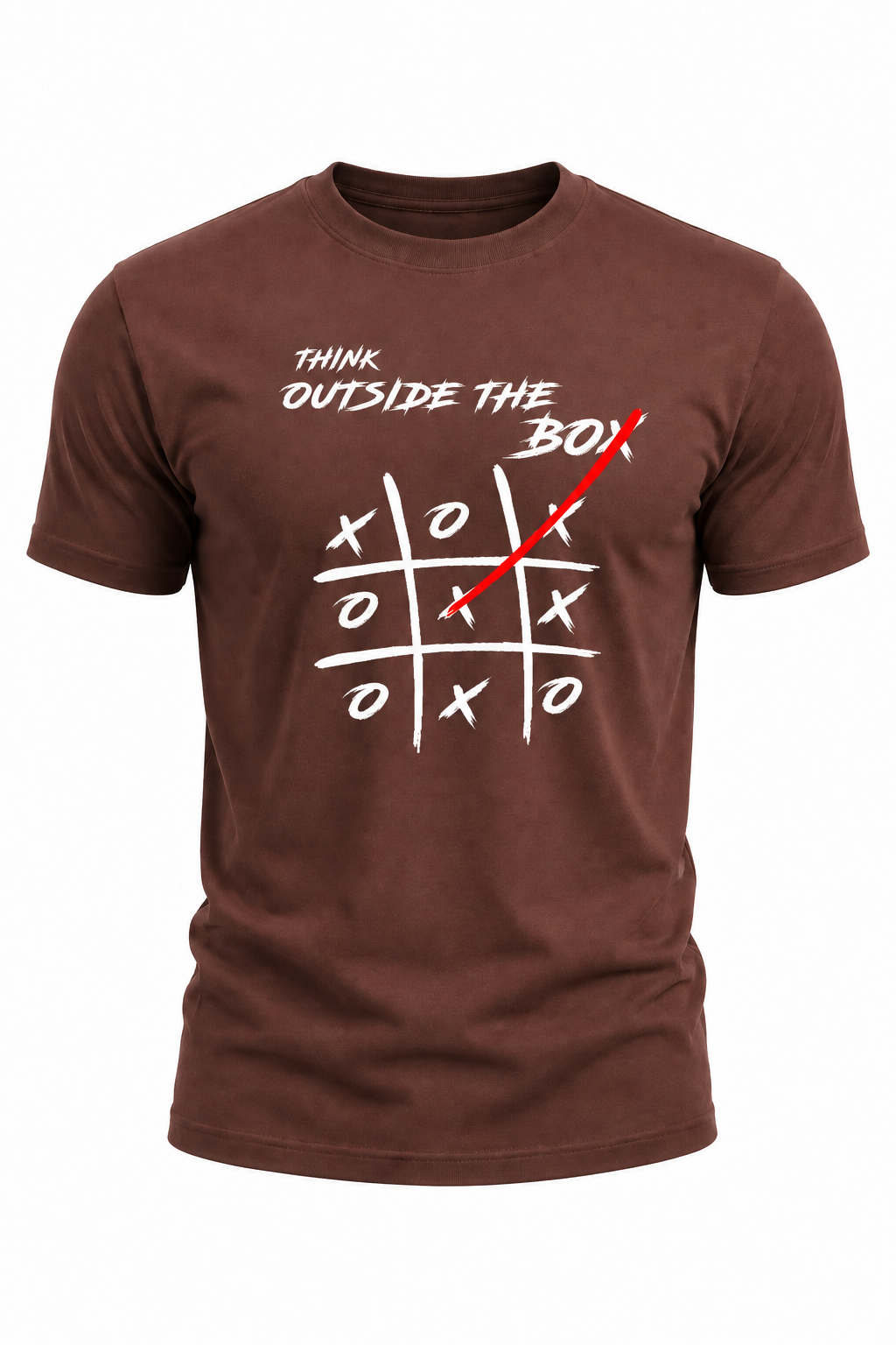 Think Outside the Box – Creative Mindset Graphic T-Shirt(180 GSM • Regular Fit • 100% Cotton)